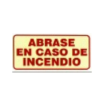ABRASE EN CASO DE INCENDIO PC37